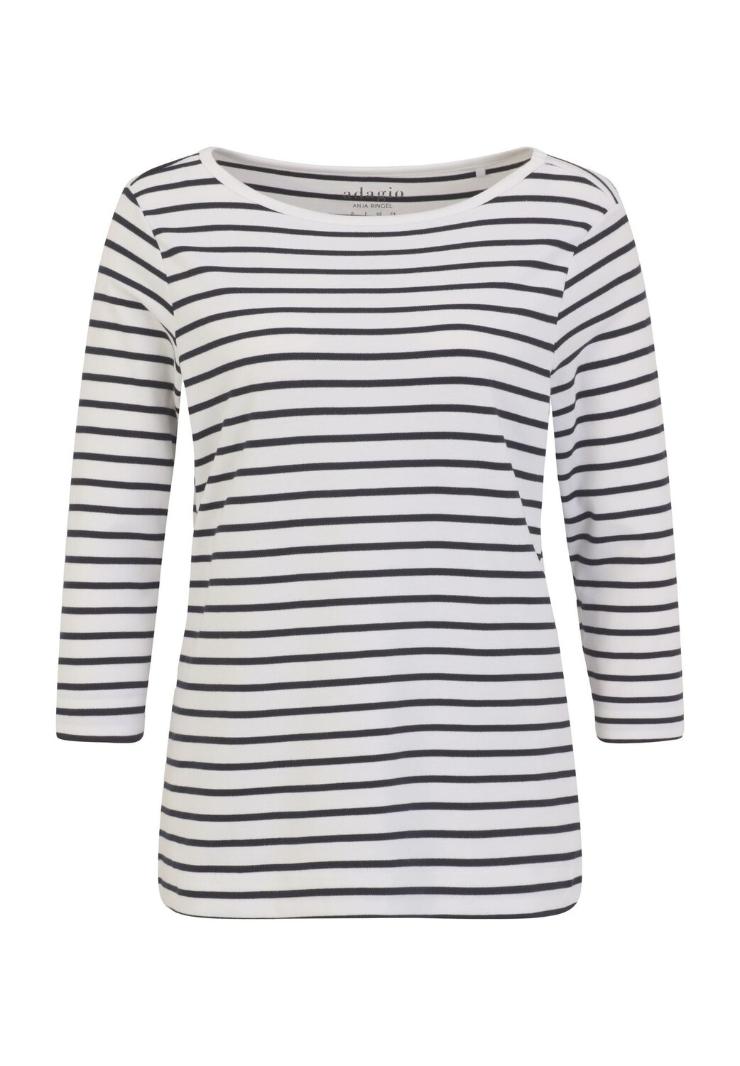 Рубашка Аня, рукав 3/4, вырез лодочка, женская Adagio, цвет White/Marine
Рубашка Аня, рукав 3/4, вырез лодочка, женская Adagio, цвет White/Marine