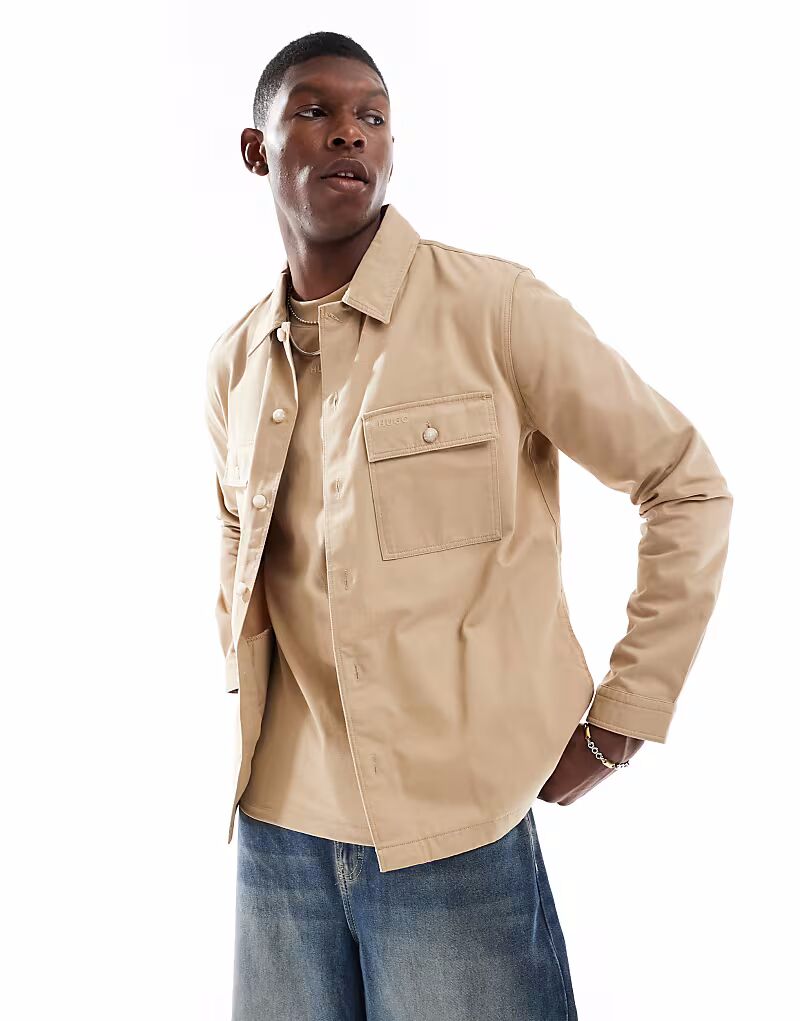 Рубашка-поло Hugo Red Epoldo с длинными рукавами бежевого цвета
Рубашка-поло Hugo Red Epoldo с длинными рукавами бежевого цвета