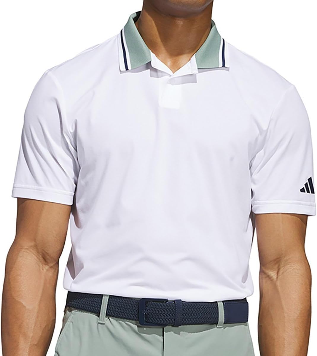 Мужская поло-рубашка adidas Golf Beyond The Course Twisted Knit Two-Button с коротким рукавом, белая, размер L
Мужская поло-рубашка adidas Golf Beyond The Course Twisted Knit Two-Button с коротким рукавом, белая, размер L