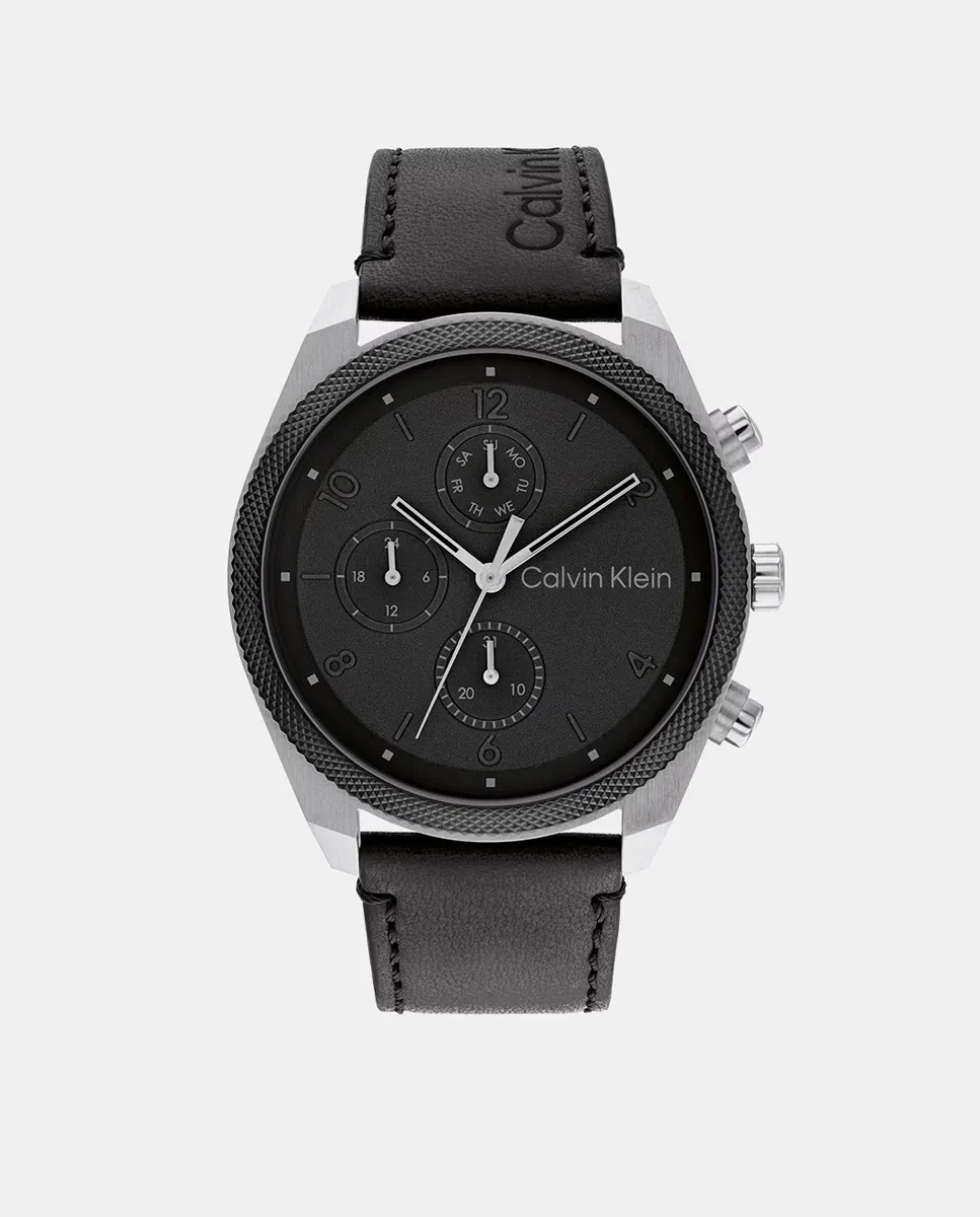 Impact 25200364 многофункциональные серые кожаные мужские часы Calvin Klein, черный
Impact 25200364 многофункциональные серые кожаные мужские часы Calvin Klein, черный