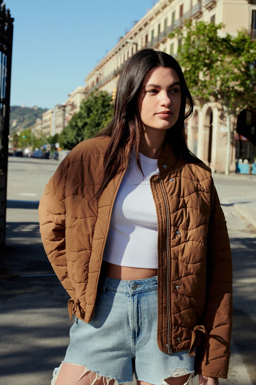 Стеганая куртка Next, коричневый
Стеганая куртка Next, коричневый