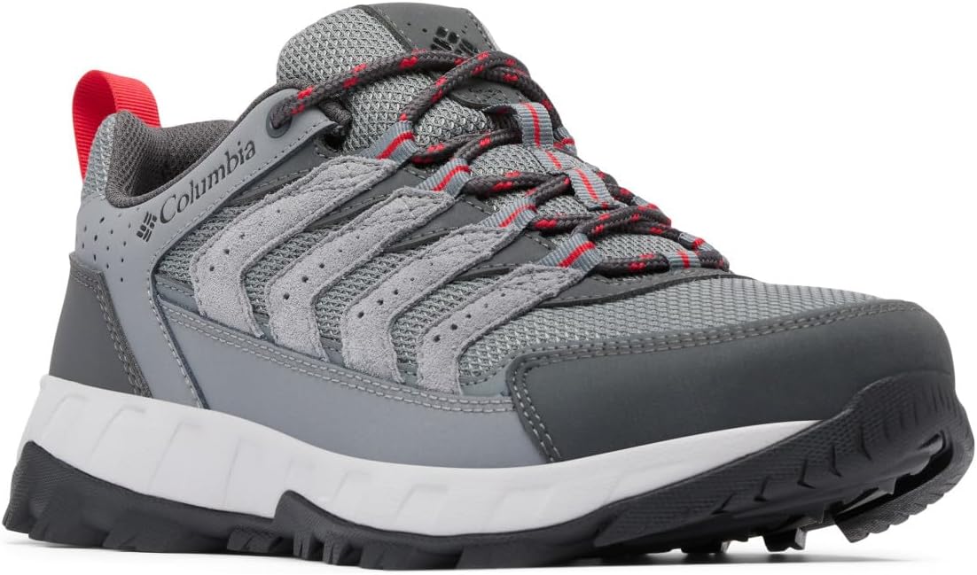 Columbia Mens Strata Trail Low, Titanium Grey Steel/Mountain Red
Columbia Mens Strata Trail Low, Titanium Grey Steel/Mountain Red