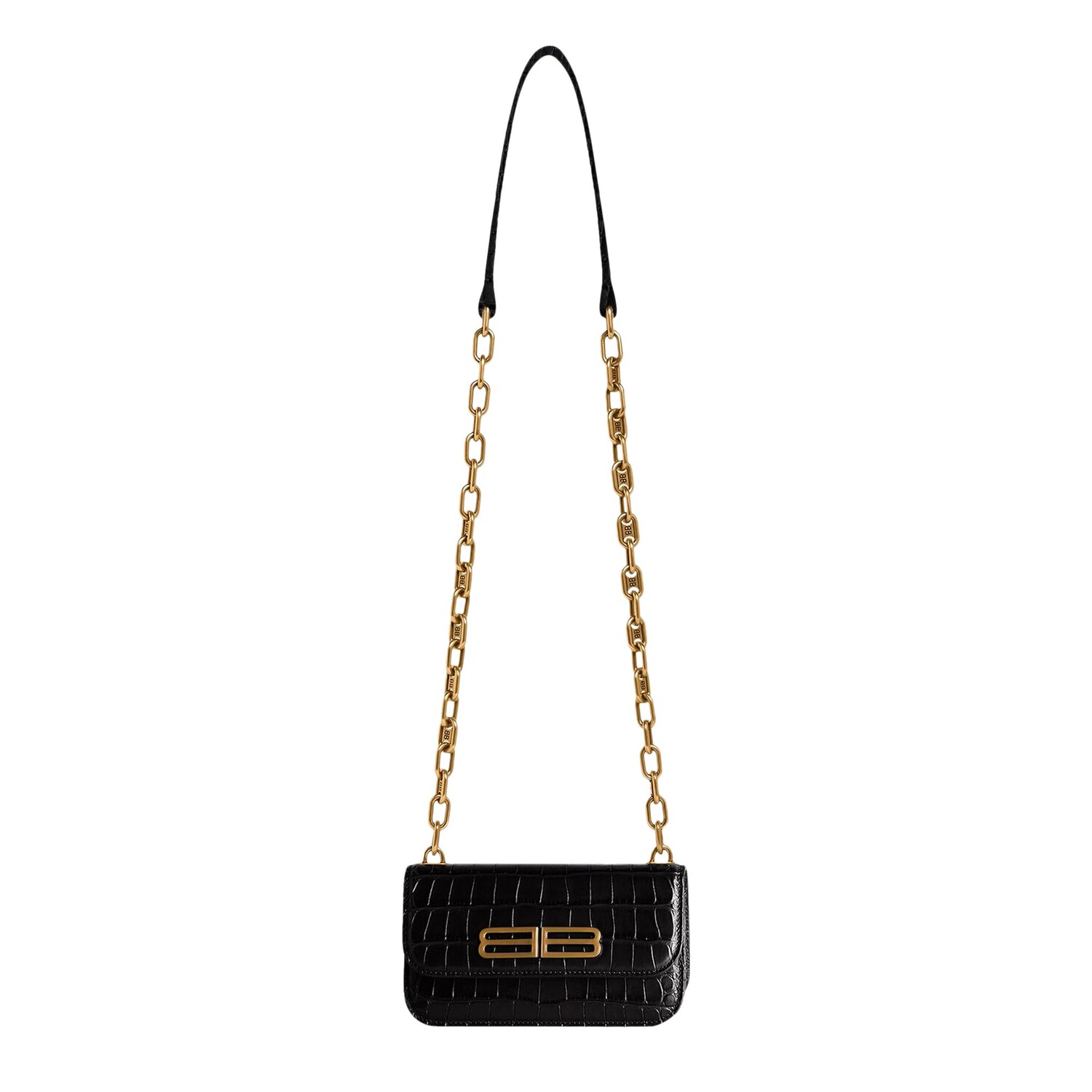 Сумка Balenciaga Gossip XS с цепочкой, цвет Черный 
Сумка Balenciaga Gossip XS с цепочкой, цвет Черный