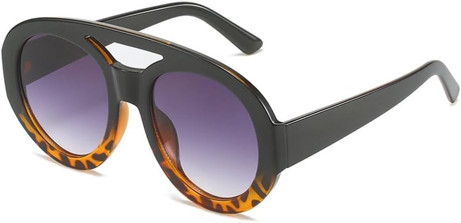 Винтажные женские круглые солнцезащитные очки с двойной перемычкой, модный градиентный дизайн, защита от УФ-излучения UV400, мужские солнцезащитные очки в стиле панк SKFGNX, Black Leopard Gray
Винтажные женские круглые солнцезащитные очки с двойной перемычкой, модный градиентный дизайн, защита от УФ-излучения UV400, мужские солнцезащитные очки в стиле панк SKFGNX, Black Leopard Gray