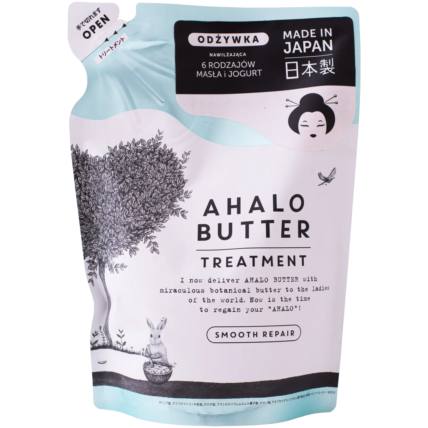 Разглаживающий и регенерирующий кондиционер для волос с 6 видами масла и молочной травяной формулой Ahalo Butter Smooth Repair Treatment Refill, 400 мл
Разглаживающий и регенерирующий кондиционер для волос с 6 видами масла и молочной травяной формулой Ahalo Butter Smooth Repair Treatment Refill, 400 мл