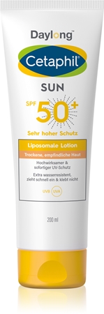 Лосьон для загара для чувствительной кожи Daylong Cetaphil SUN Liposomal Lotion, SPF 50 200 ml
Лосьон для загара для чувствительной кожи Daylong Cetaphil SUN Liposomal Lotion, SPF 50 200 ml