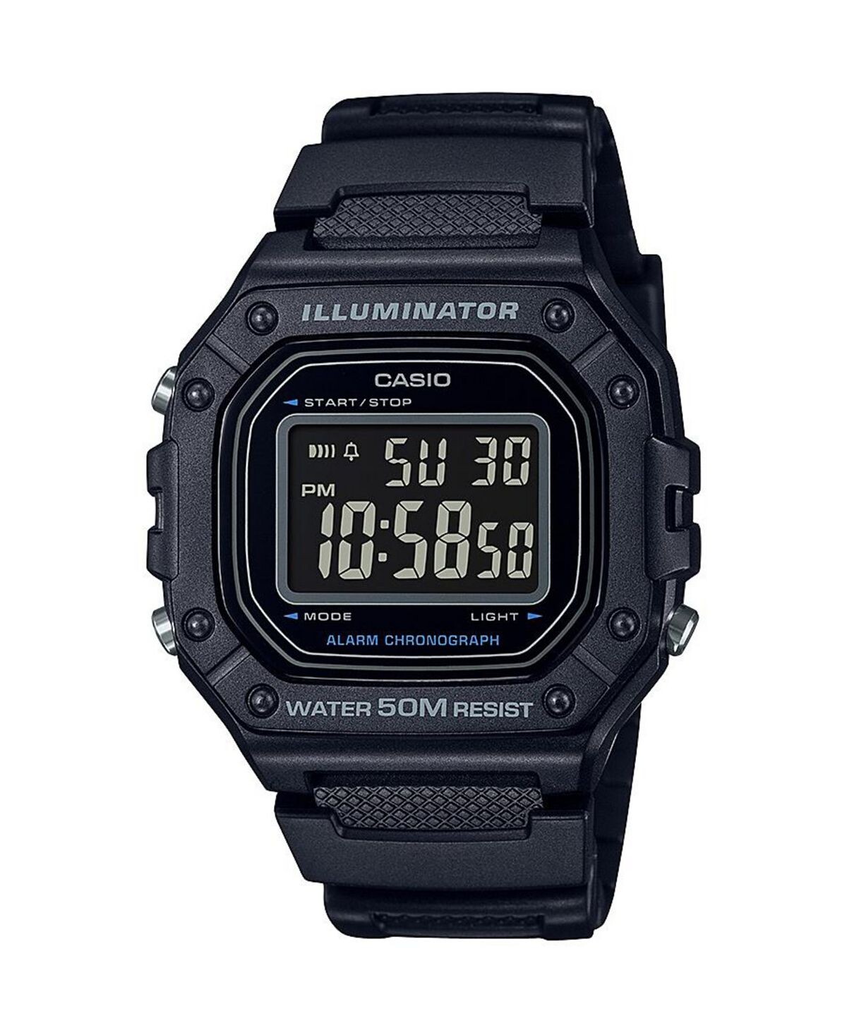 Мужские цифровые часы из черной смолы, 43,2 мм, W218H-1BV Casio
Мужские цифровые часы из черной смолы, 43,2 мм, W218H-1BV Casio