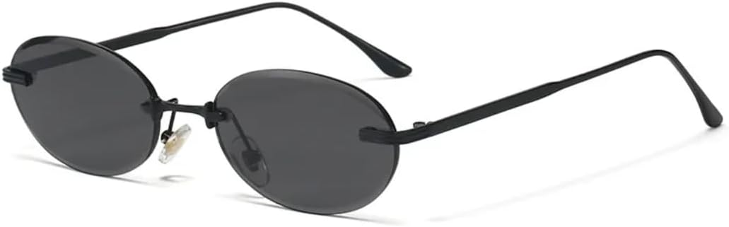 Ретро-модные безободковые панк-солнцезащитные очки овальной формы для женщин и мужчин, винтажные солнцезащитные очки с защитой от УФ-излучения UV400 для использования на открытом воздухе SZVVBKK, Black Black
Ретро-модные безободковые панк-солнцезащитные очки овальной формы для женщин и мужчин, винтажные солнцезащитные очки с защитой от УФ-излучения UV400 для использования на открытом воздухе SZVVBKK, Black Black