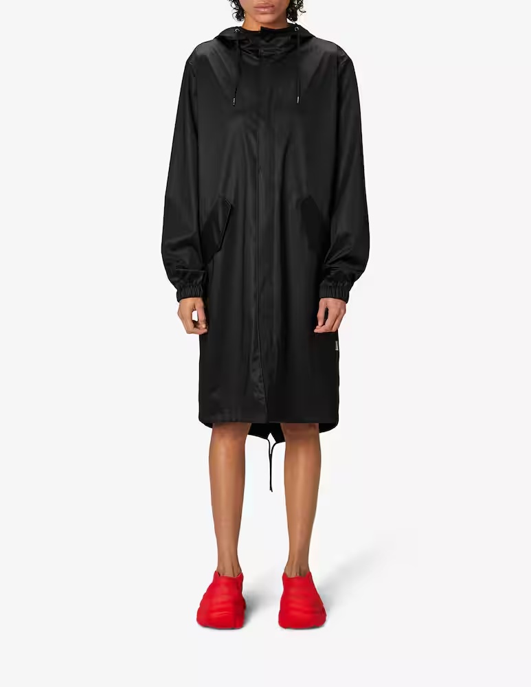 Удлиненный плащ «рыбий хвост» Rains, черный
Удлиненный плащ «рыбий хвост» Rains, черный