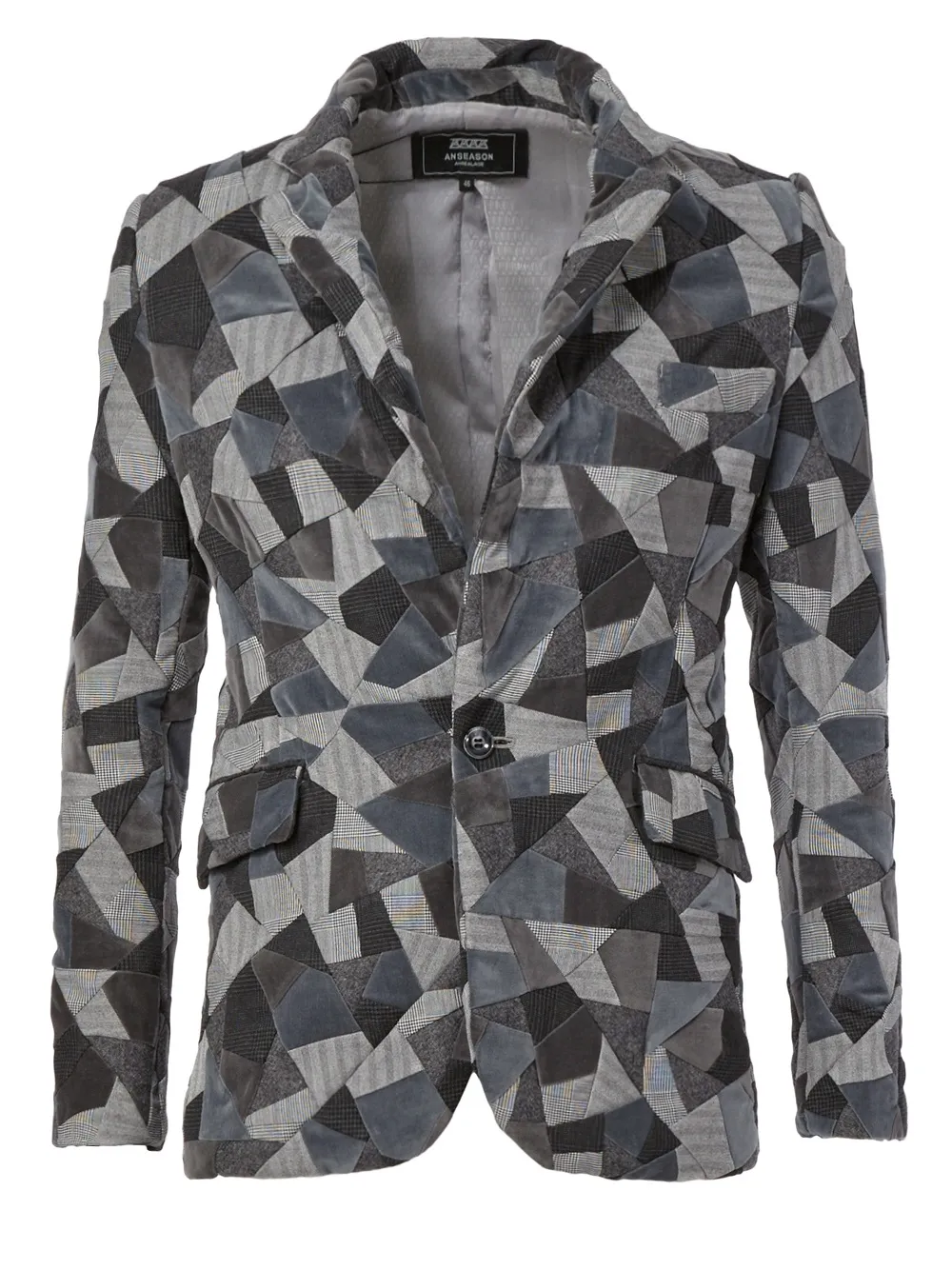 Пиджак с лоскутным дизайном Anrealage, серый
Пиджак с лоскутным дизайном Anrealage, серый