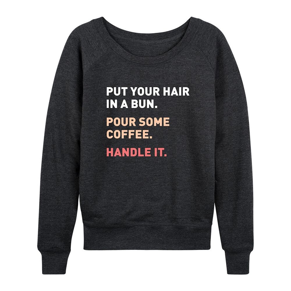 Женский легкий свитшот из френч-терри Handle It Handle It Licensed Character, цвет Heather Charcoal
Женский легкий свитшот из френч-терри Handle It Handle It Licensed Character, цвет Heather Charcoal