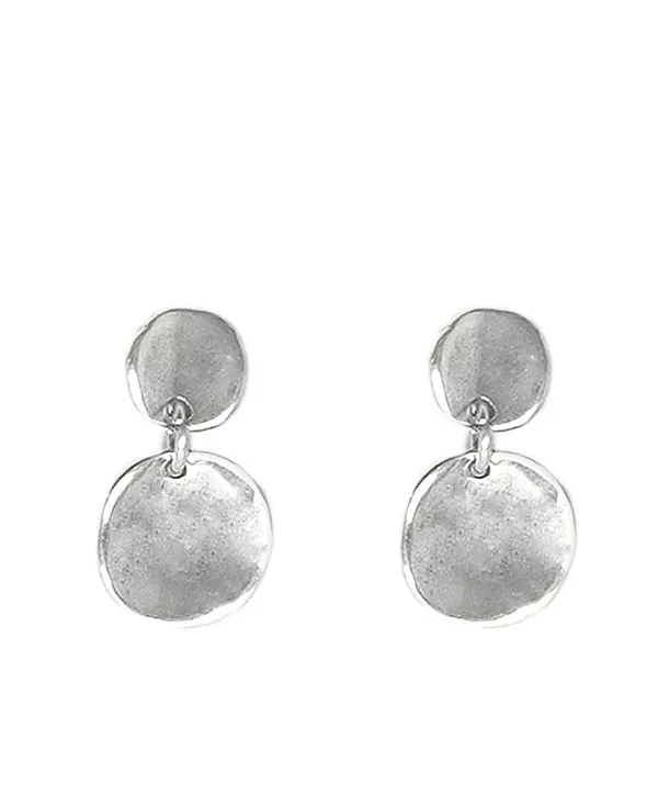 Две неровные круглые серьги, покрытые металлом Unode50, silver
Две неровные круглые серьги, покрытые металлом Unode50, silver