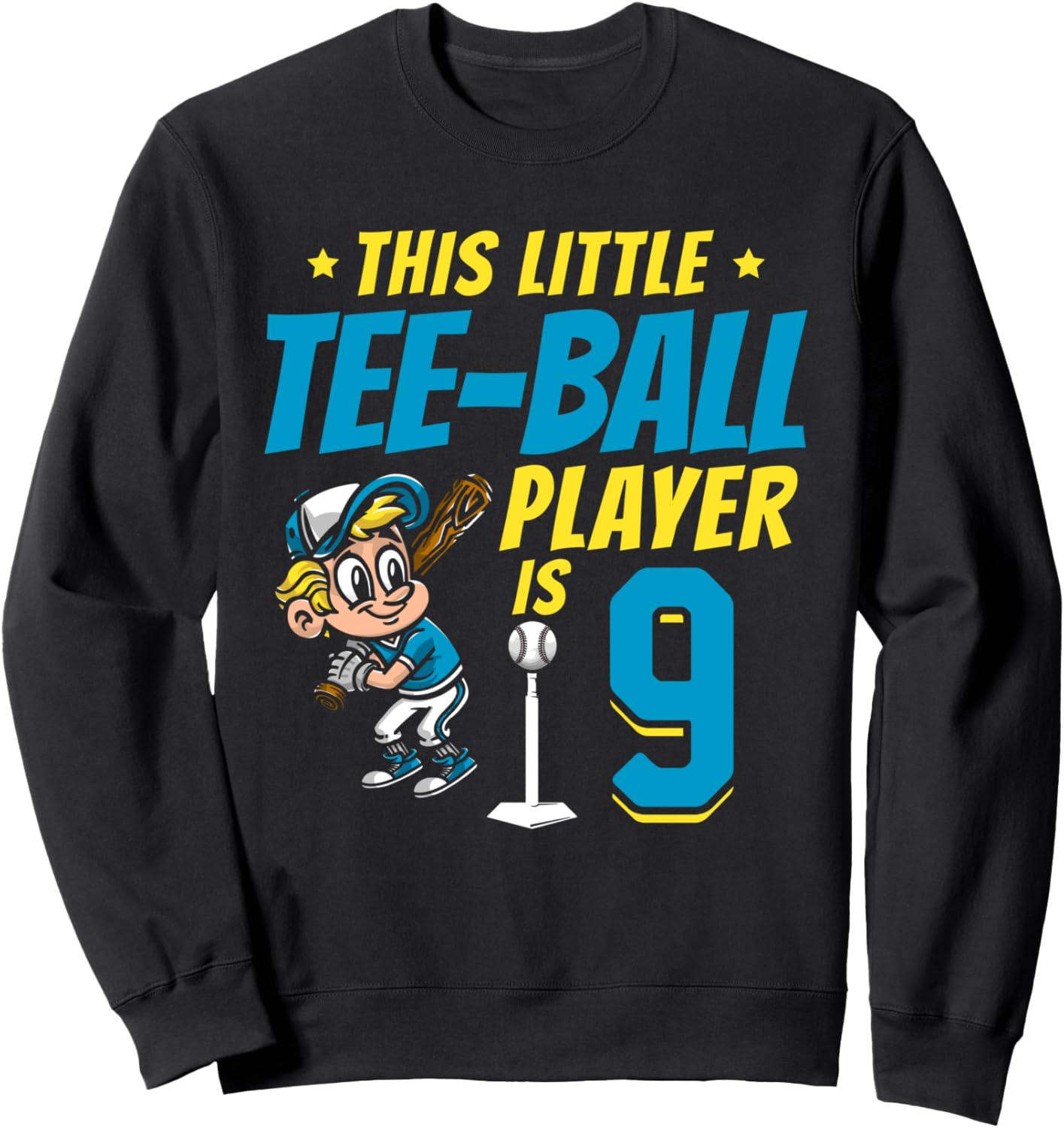 Толстовка для вечеринки в стиле ти-бола на 9-й день рождения 9Th Birthday Party Tee-Ball Player, черный
Толстовка для вечеринки в стиле ти-бола на 9-й день рождения 9Th Birthday Party Tee-Ball Player, черный