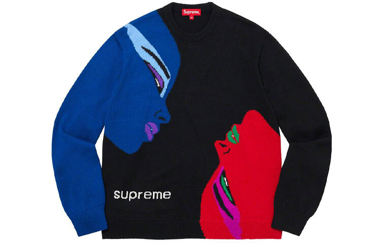 Свитер унисекс Supreme, черный 
Свитер унисекс Supreme, черный