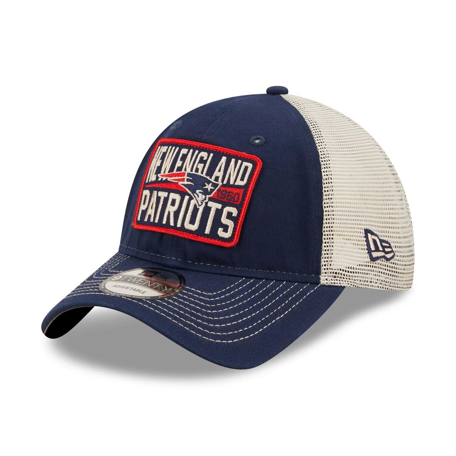 Мужская кепка New Era Navy/Natural New England Patriots Devoted Trucker 9TWENTY Snapback
Мужская кепка New Era Navy/Natural New England Patriots Devoted Trucker 9TWENTY Snapback