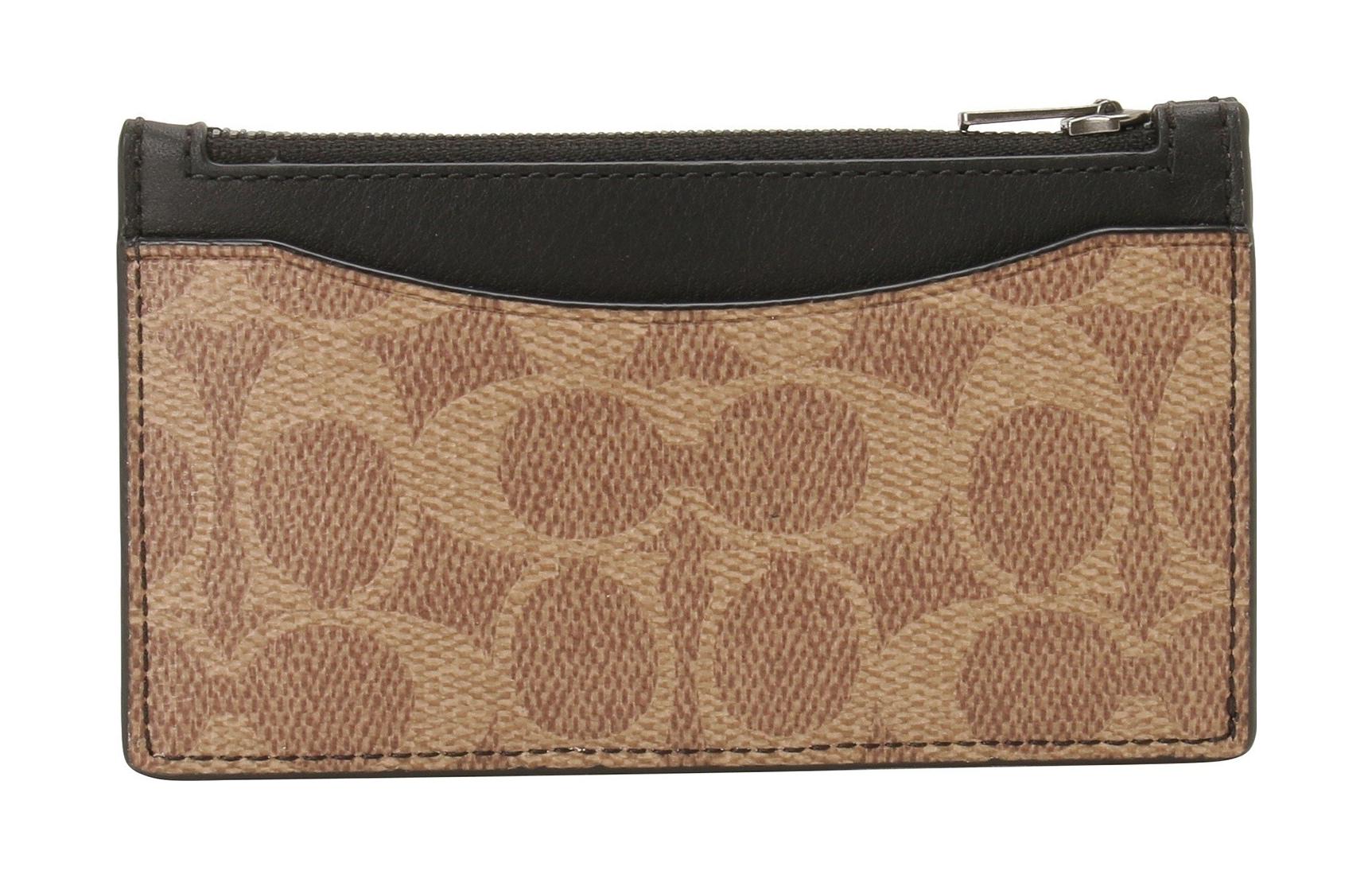 Чехол для карт из холста с кожаным зажимом для карт мужской хаки и черный COACH
Чехол для карт из холста с кожаным зажимом для карт мужской хаки и черный COACH