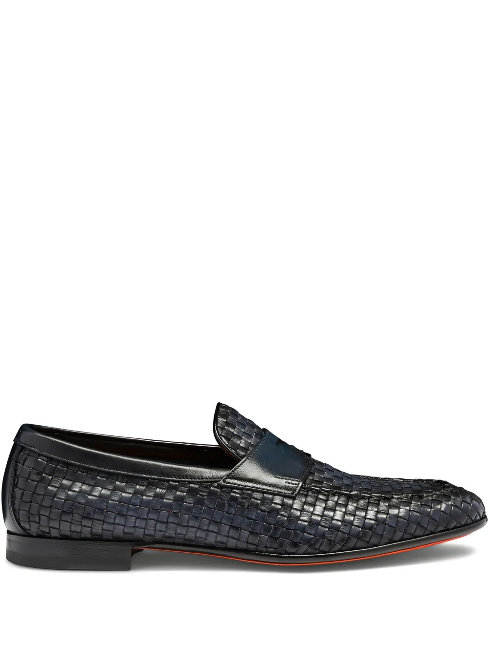 Плетеные пенни-лоферы Santoni, черный
Плетеные пенни-лоферы Santoni, черный