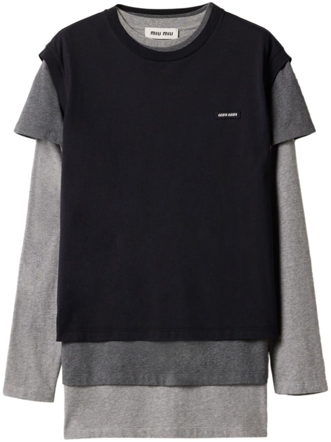 Комплект из трех футболок Miu Miu, черный
Комплект из трех футболок Miu Miu, черный
