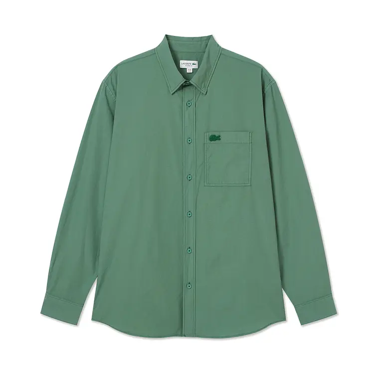 Легкая поплиновая рубашка LACOSTE, зеленый
Легкая поплиновая рубашка LACOSTE, зеленый