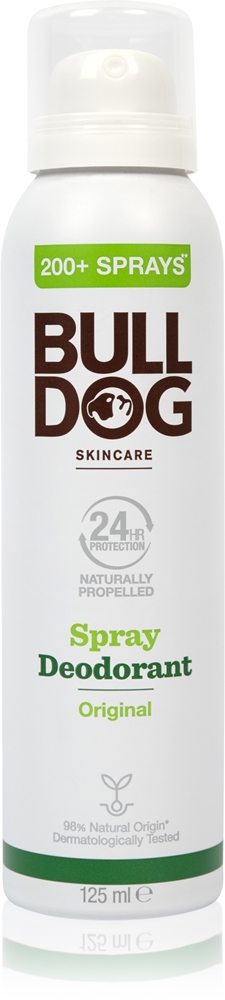 Оригинальный спрей-дезодорант без алюминия. Bulldog, 125 мл
Оригинальный спрей-дезодорант без алюминия. Bulldog, 125 мл