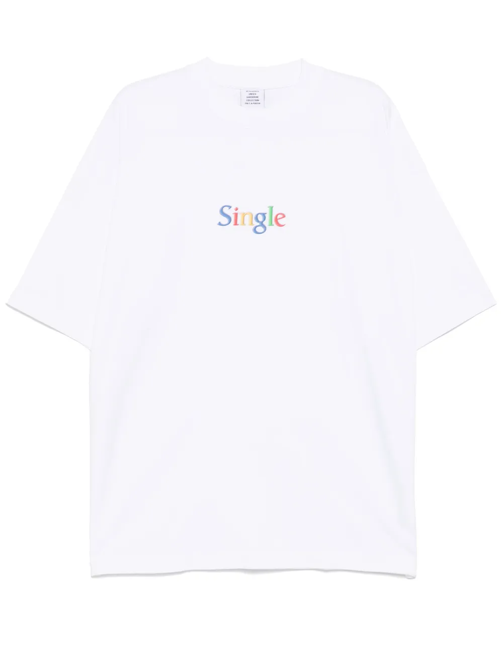 Футболка с графичным принтом VETEMENTS, белый
Футболка с графичным принтом VETEMENTS, белый