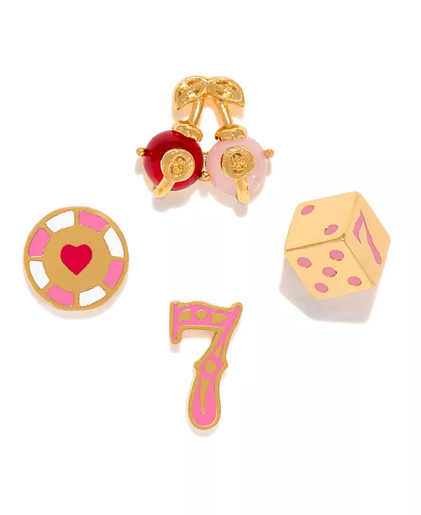 Набор из хрустальных позолоченных серег-гвоздиков с ощущением удачи Girls Crew, gold
Набор из хрустальных позолоченных серег-гвоздиков с ощущением удачи Girls Crew, gold