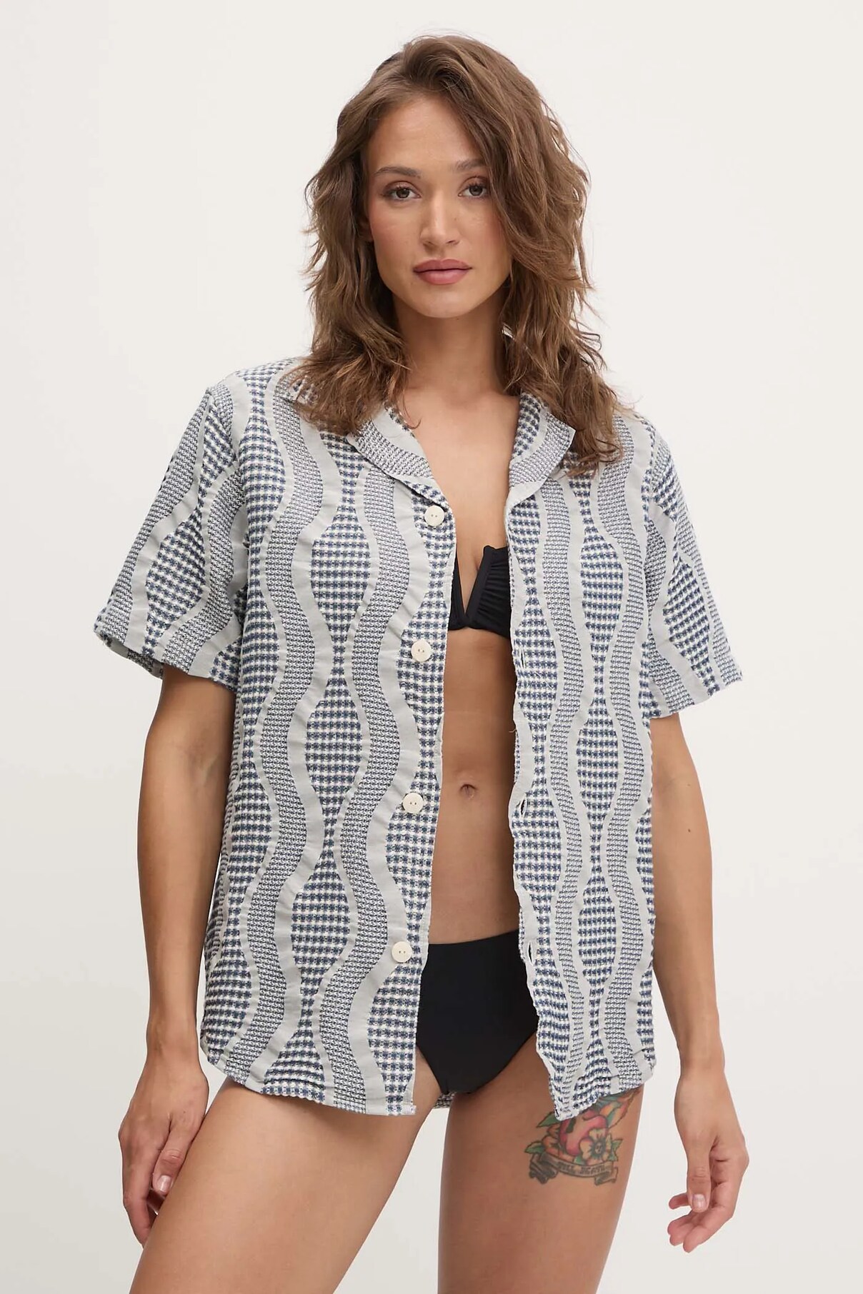 Хлопковая рубашка OAS, серый
Хлопковая рубашка OAS, серый