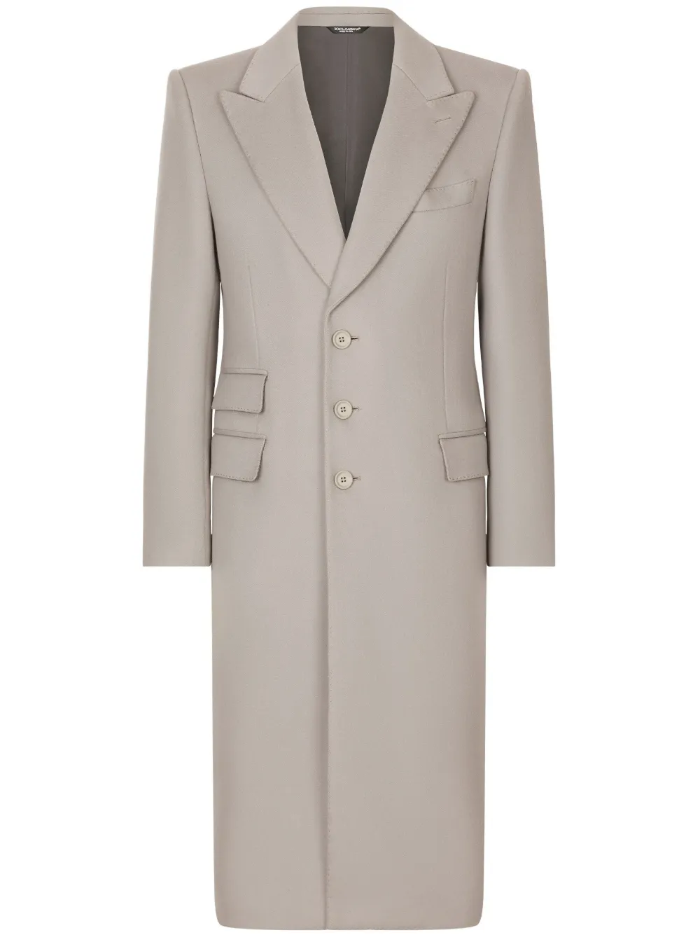 Однобортное кашемировое пальто DOLCE & GABBANA, нейтральный
Однобортное кашемировое пальто DOLCE & GABBANA, нейтральный