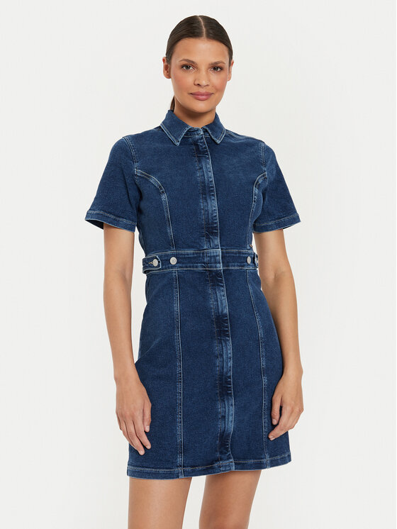 Джинсовое платье slim fit DW0DW18593 Tommy Jeans, синий
Джинсовое платье slim fit DW0DW18593 Tommy Jeans, синий