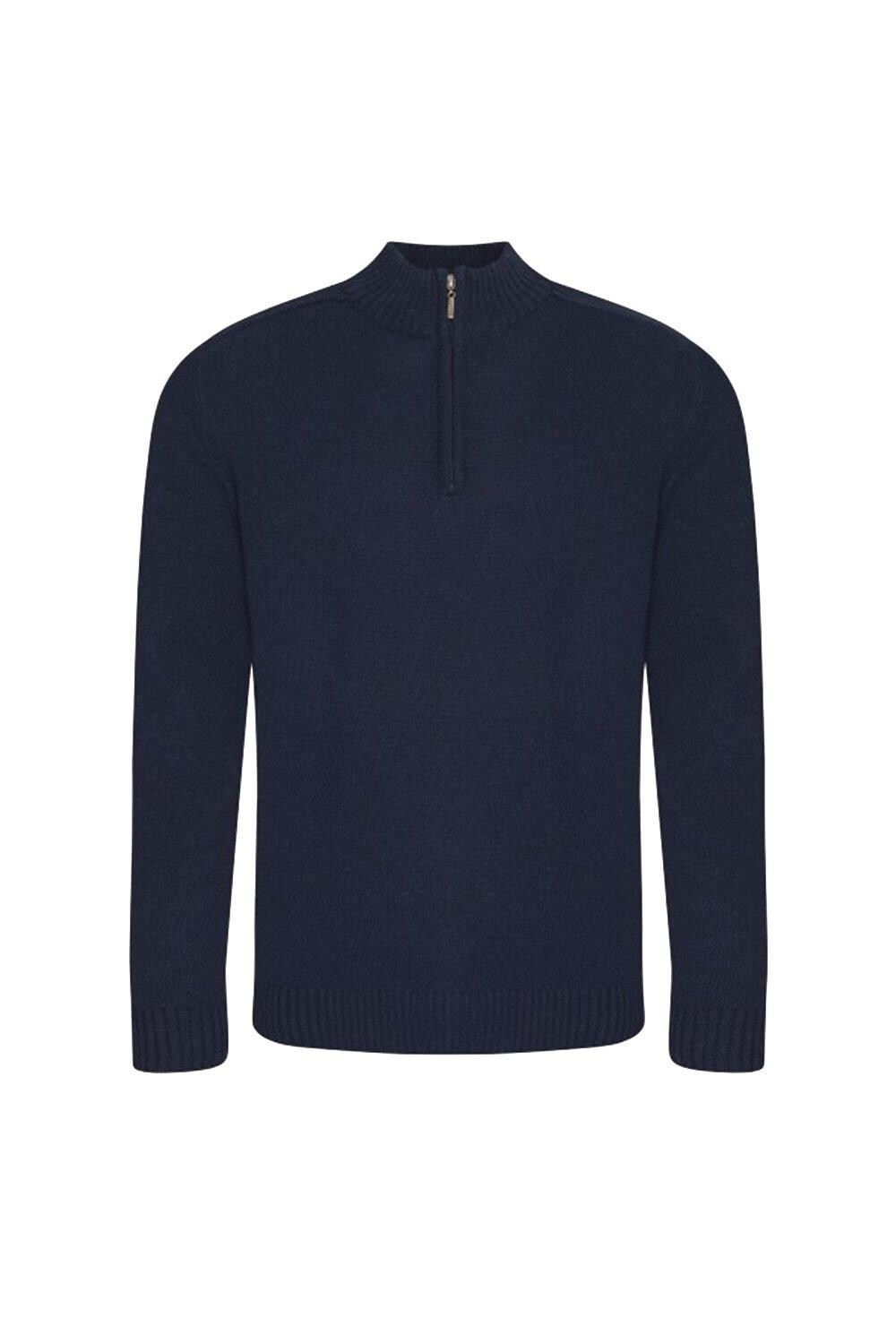 Свитер с воротником на молнии «Вахан» Ecologie, темно-синий 
Свитер с воротником на молнии «Вахан» Ecologie, темно-синий