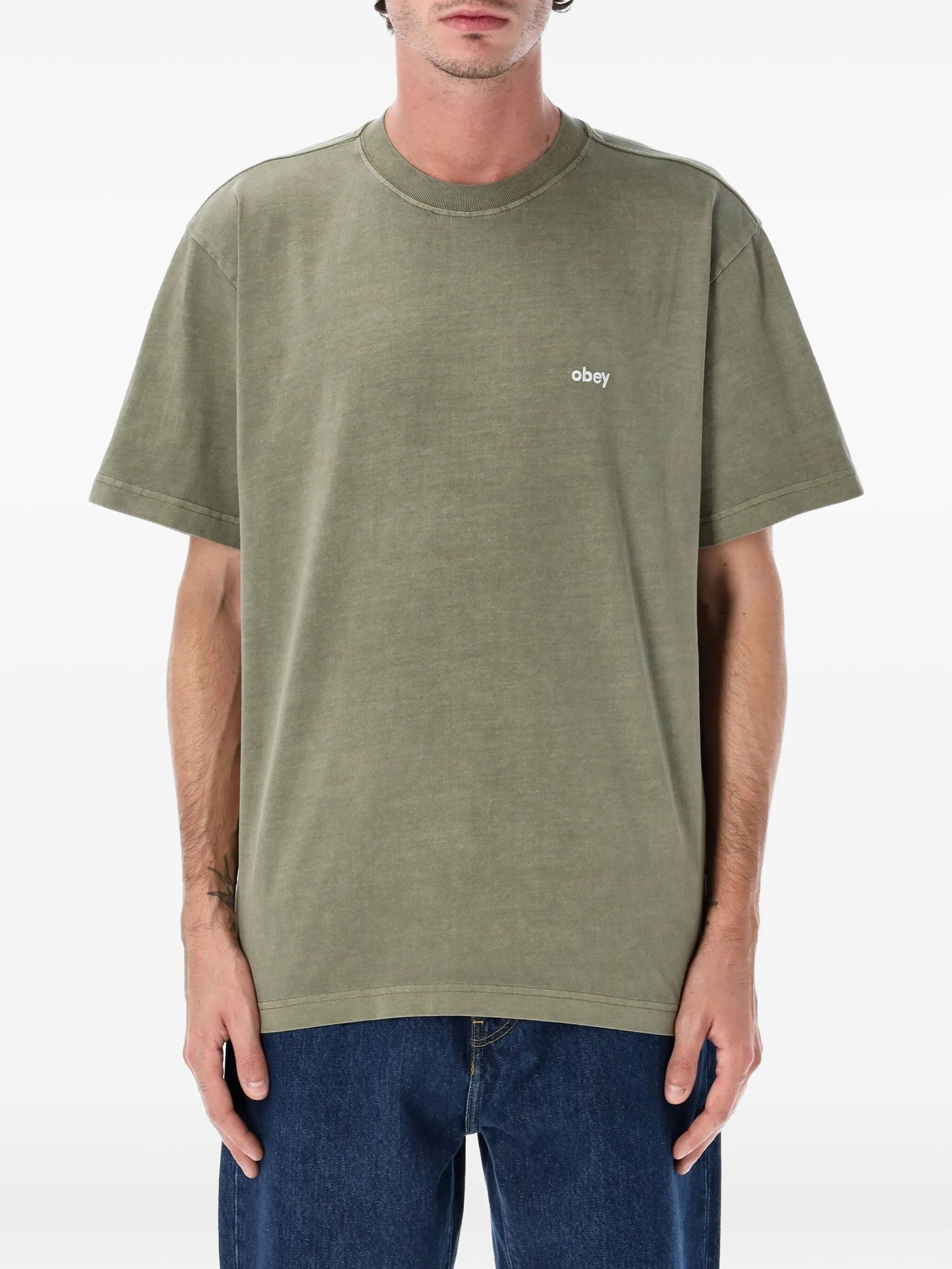 Футболка с логотипом Obey, зеленый
Футболка с логотипом Obey, зеленый