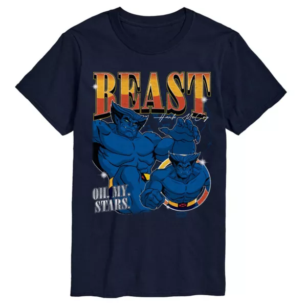 Мужская футболка X-Men Beast Bootleg с принтом "Oh my stars" Marvel, синий
Мужская футболка X-Men Beast Bootleg с принтом "Oh my stars" Marvel, синий