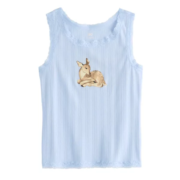 Детский и женский топ с кружевной отделкой и принтом, размеры 6-20, обычные и плюс So, цвет painted deer blue
Детский и женский топ с кружевной отделкой и принтом, размеры 6-20, обычные и плюс So, цвет painted deer blue