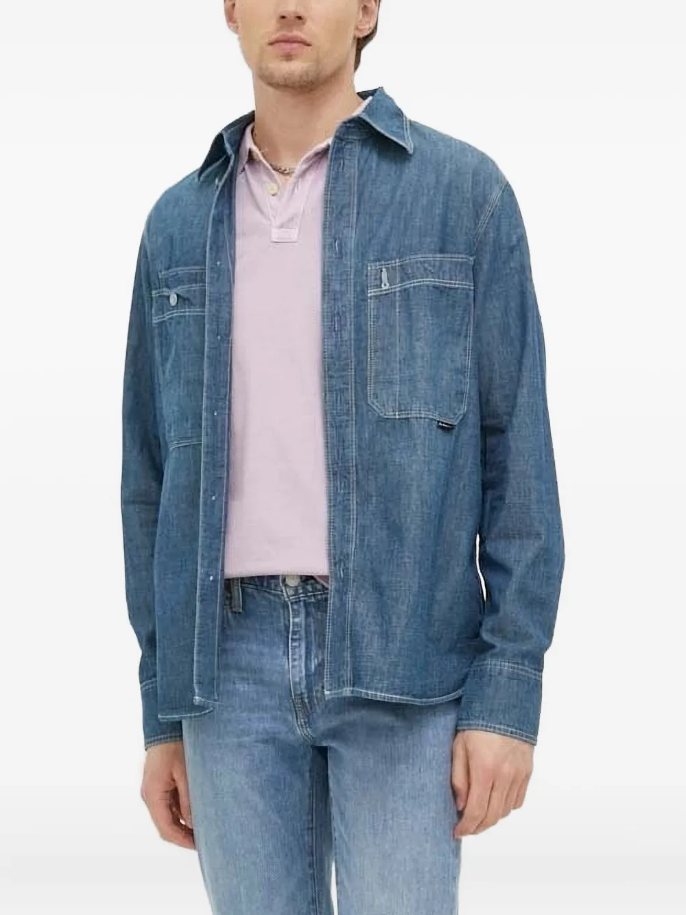 Джинсовая рубашка с карманами G-Star Raw, синий
Джинсовая рубашка с карманами G-Star Raw, синий