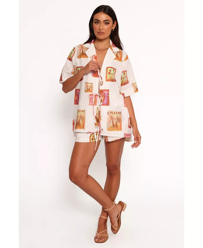 Женский топ Aaliyah с завязкой спереди Petal and Pup, белый
Женский топ Aaliyah с завязкой спереди Petal and Pup, белый