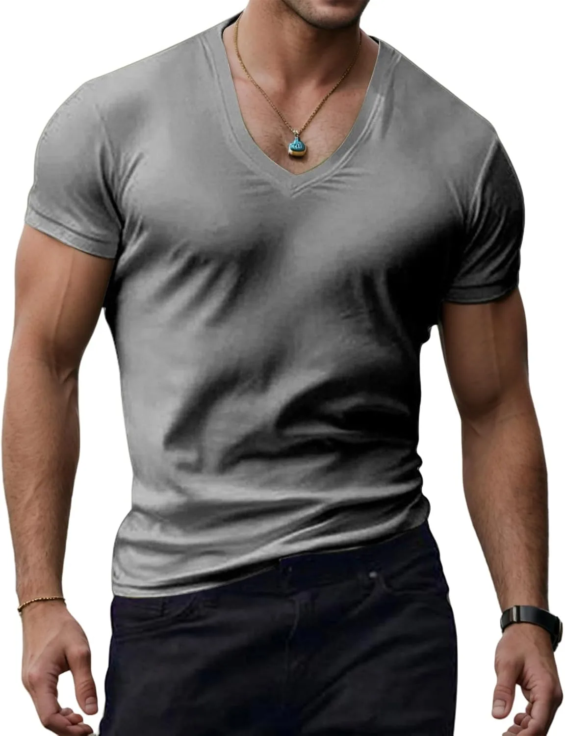 Футболка мужская Deep V Neck, Muscle Slim Fit MBDWWLC
Футболка мужская Deep V Neck, Muscle Slim Fit MBDWWLC