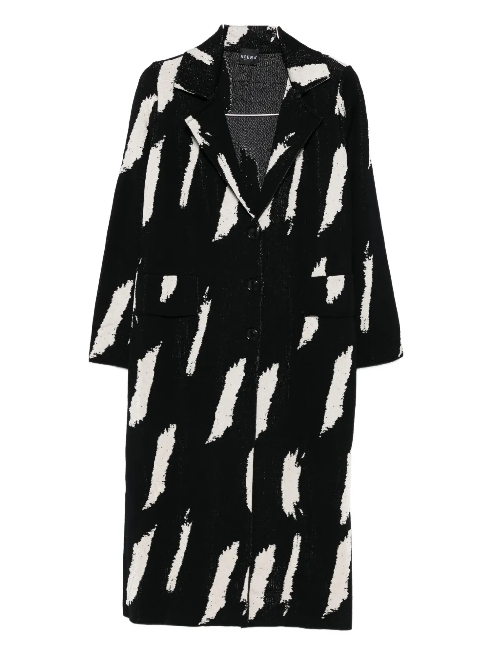 Однобортное пальто Brushstroke Neera, черный
Однобортное пальто Brushstroke Neera, черный