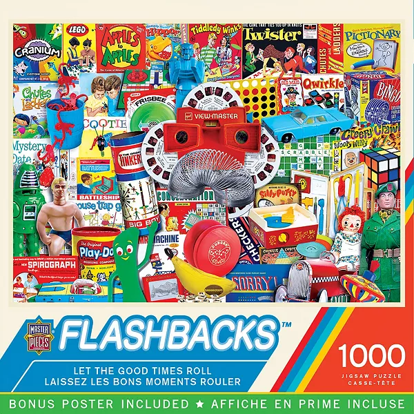 Шедевры воспоминаний — пусть хорошие времена катятся. Пазл из 1000 деталей. Masterpieces Puzzles, multicolor
Шедевры воспоминаний — пусть хорошие времена катятся. Пазл из 1000 деталей. Masterpieces Puzzles, multicolor