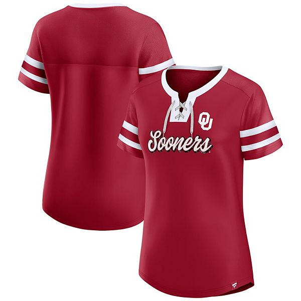 Женская футболка Oklahoma Sooners Iconic Athena с завязками Fanatics
Женская футболка Oklahoma Sooners Iconic Athena с завязками Fanatics