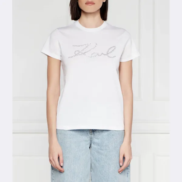 Футболка стандартного кроя со стразами Karl Lagerfeld, белый
Футболка стандартного кроя со стразами Karl Lagerfeld, белый