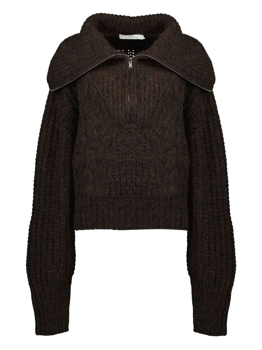 Свитер с высоким воротом на молнии Iro, коричневый
Свитер с высоким воротом на молнии Iro, коричневый