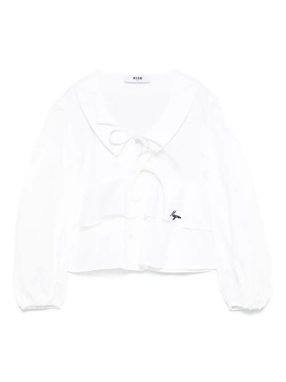 Поплиновая блузка MSGM Kids, белый
Поплиновая блузка MSGM Kids, белый