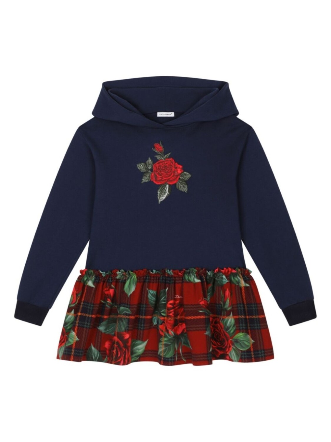 Dolce & Gabbana платье-худи в клетку тартан, синий
Dolce & Gabbana платье-худи в клетку тартан, синий