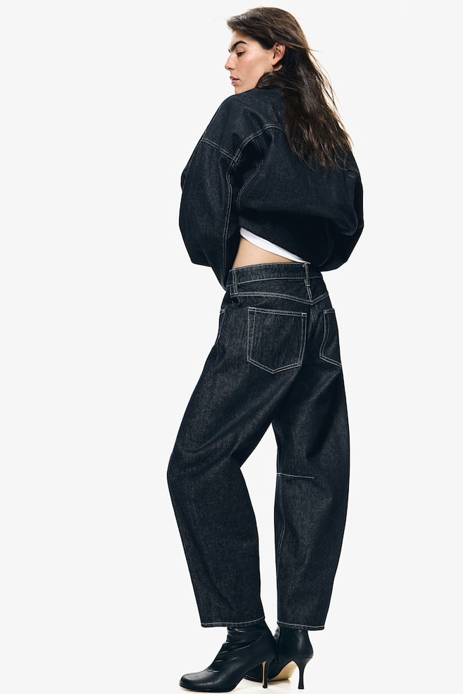 Джинсы Super barrel regular H&M, синий
Джинсы Super barrel regular H&M, синий