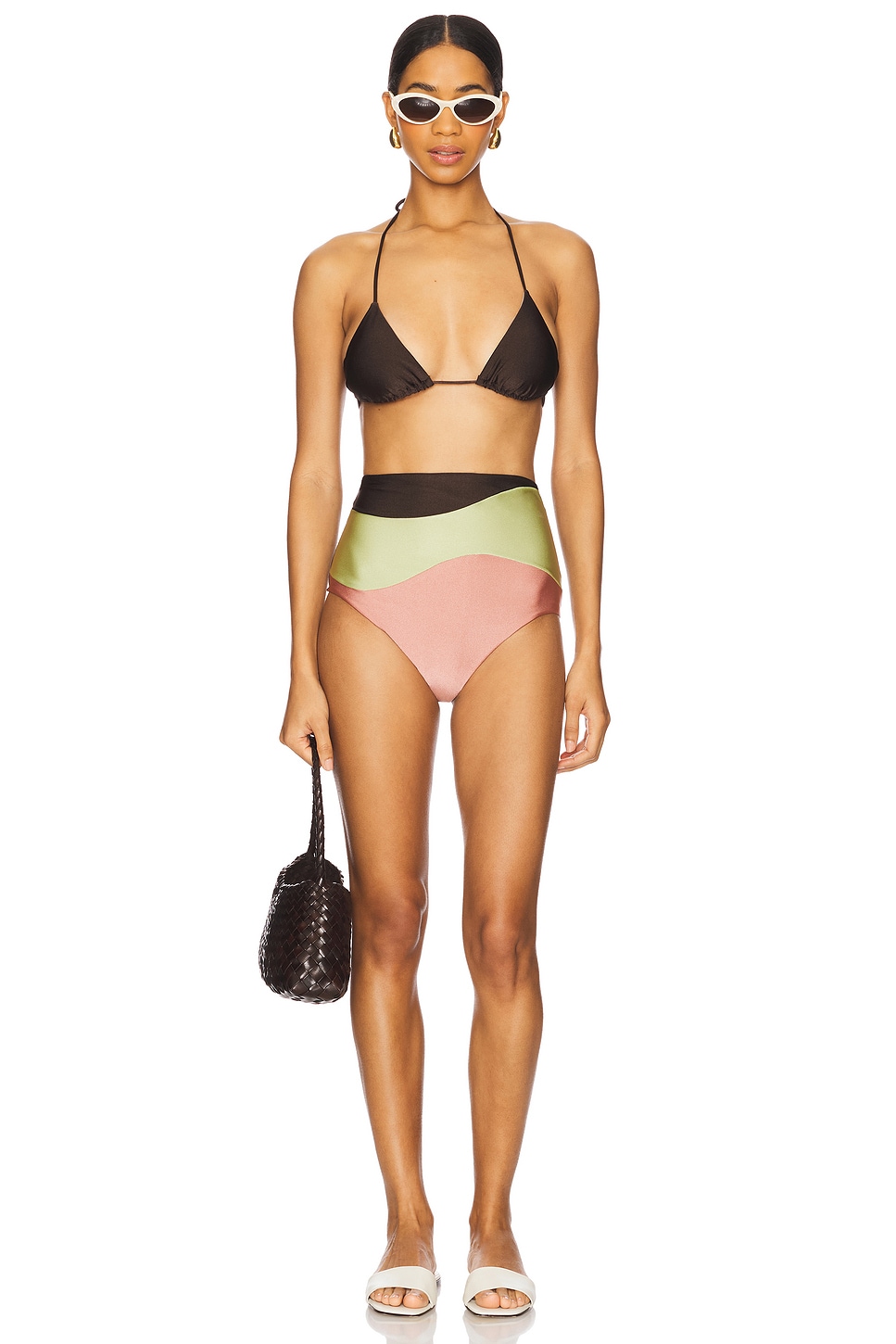 Комплект бикини Giardino с высокой талией Adriana Degreas, coffee, green & pink
Комплект бикини Giardino с высокой талией Adriana Degreas, coffee, green & pink