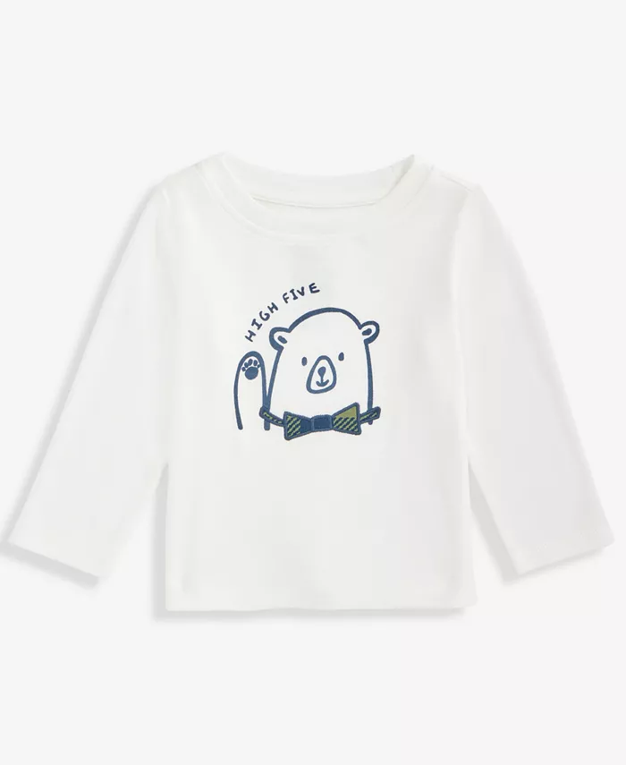 Детская футболка для мальчиков с длинным рукавом и мишкой Mix and Match First Impressions, белый
Детская футболка для мальчиков с длинным рукавом и мишкой Mix and Match First Impressions, белый