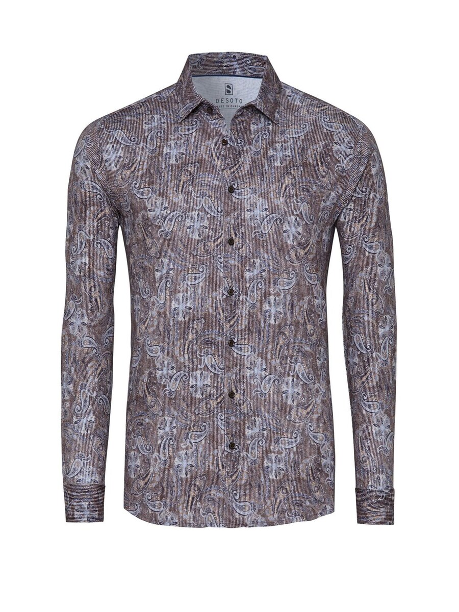 Рубашка Slim Fit на пуговицах DESOTO, коричневый
Рубашка Slim Fit на пуговицах DESOTO, коричневый