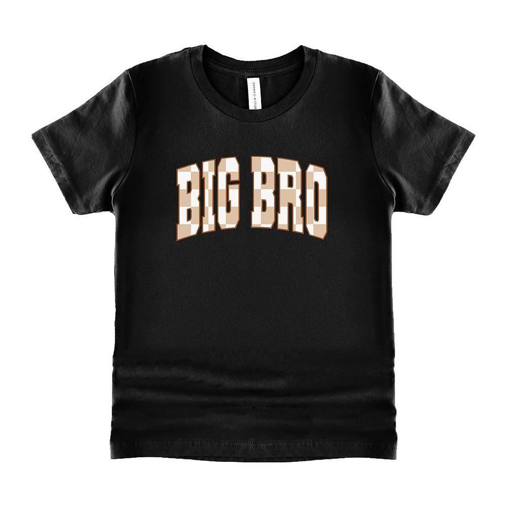 Клетчатая футболка с короткими рукавами и рисунком Big Bro для малышей The Juniper Shop, черный
Клетчатая футболка с короткими рукавами и рисунком Big Bro для малышей The Juniper Shop, черный