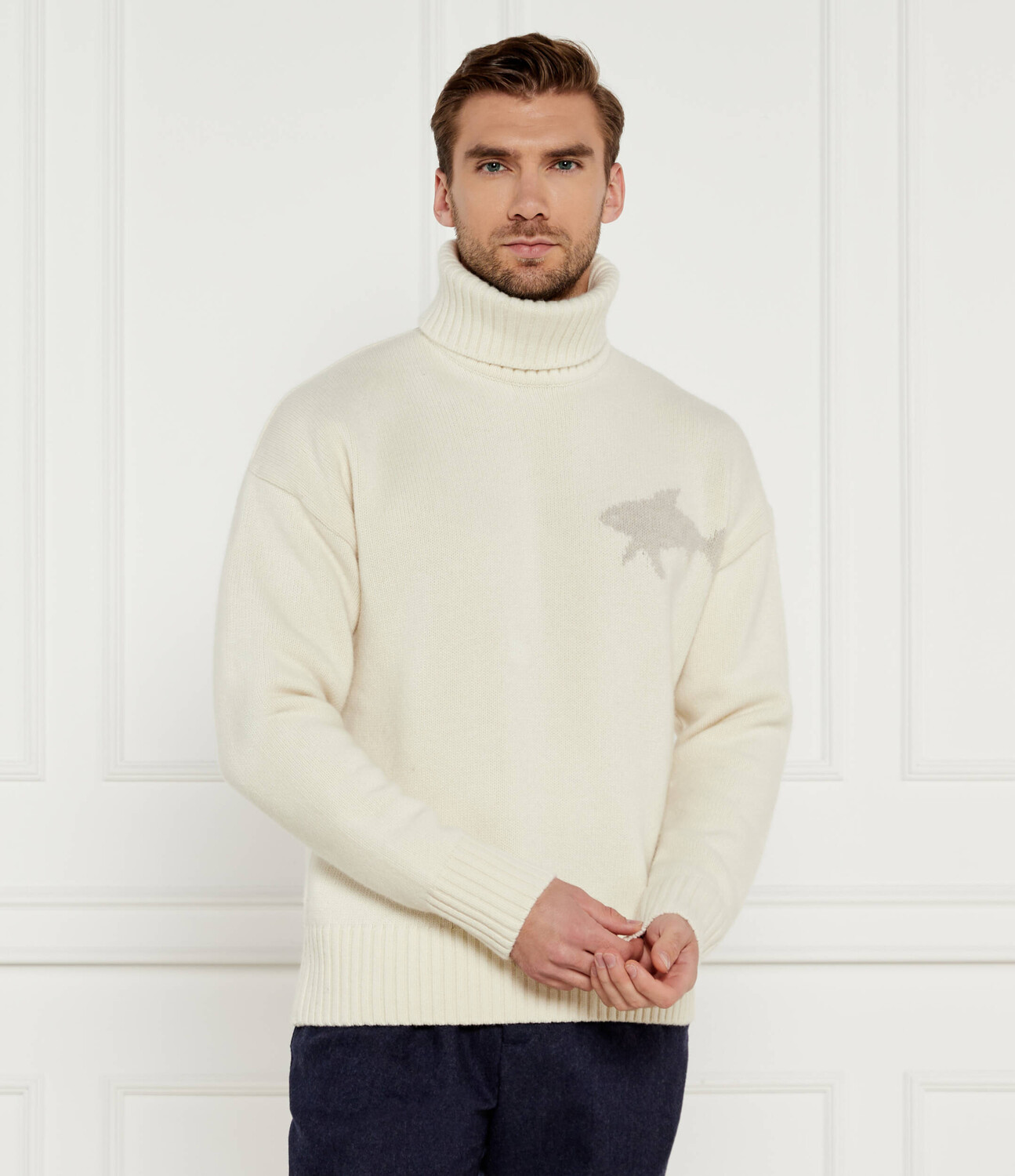 Свитер из шерсти Paul&Shark Loose fit, белый
Свитер из шерсти Paul&Shark Loose fit, белый