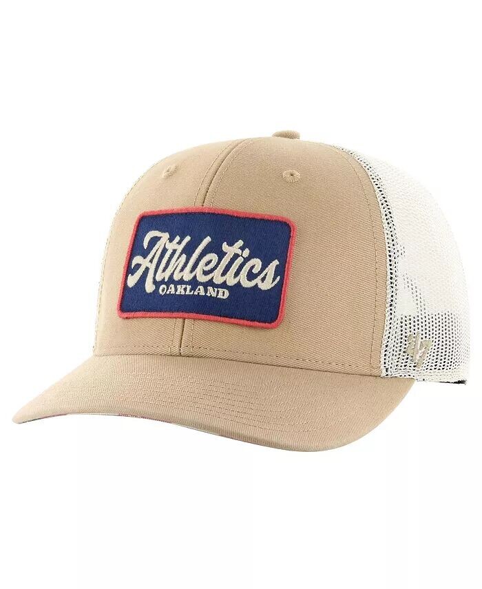 Мужская регулируемая кепка цвета хаки Oakland Athletics Glory Daze Trucker '47 Brand, бежевый
Мужская регулируемая кепка цвета хаки Oakland Athletics Glory Daze Trucker '47 Brand, бежевый